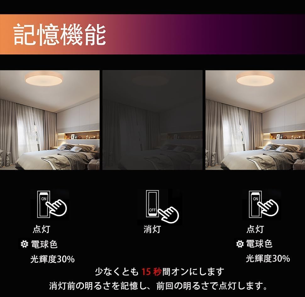 Amazon.co.jp : CHYSONGOODS LED シーリングライト 6畳 3200lm 内蔵の